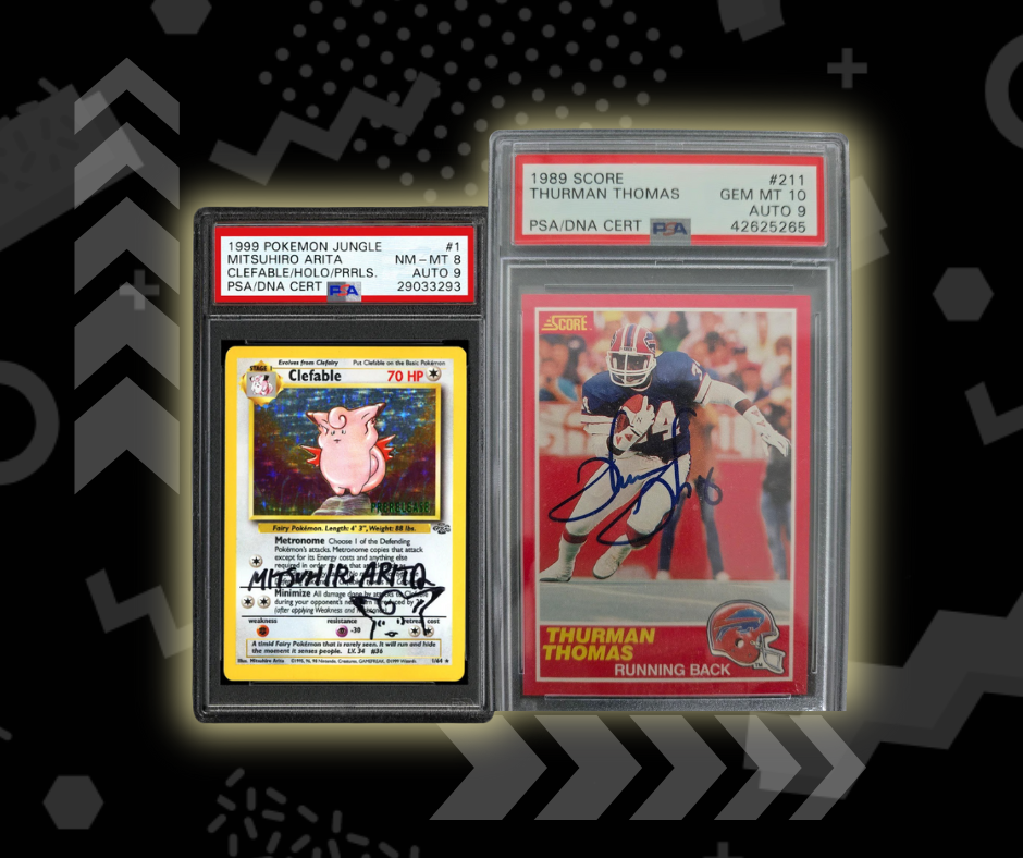 Can you submit signed cards through PSA