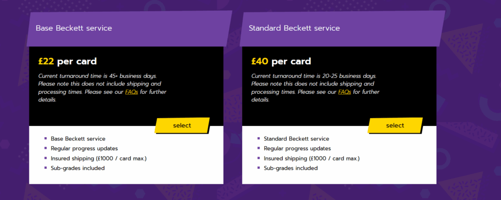 How to choose the right grading tier for your cards