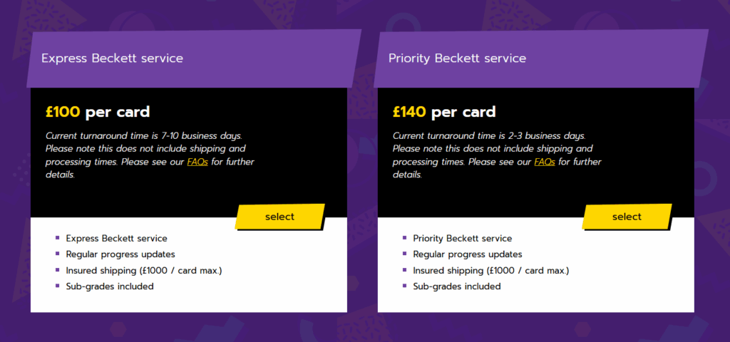 How to choose the right grading tier for your cards