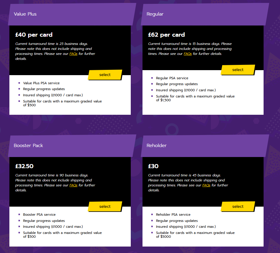 how to choose the right grading tier for your trading cards